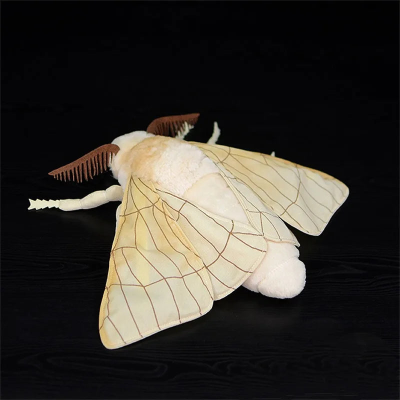 27x33cm Silk Moth Fidelity Silkworm Fly Plush Toy