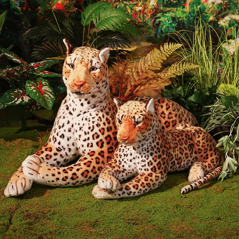 170cm Lifelike Leopard Plush Toys Soft Stuffed Animals Giant Cheeta