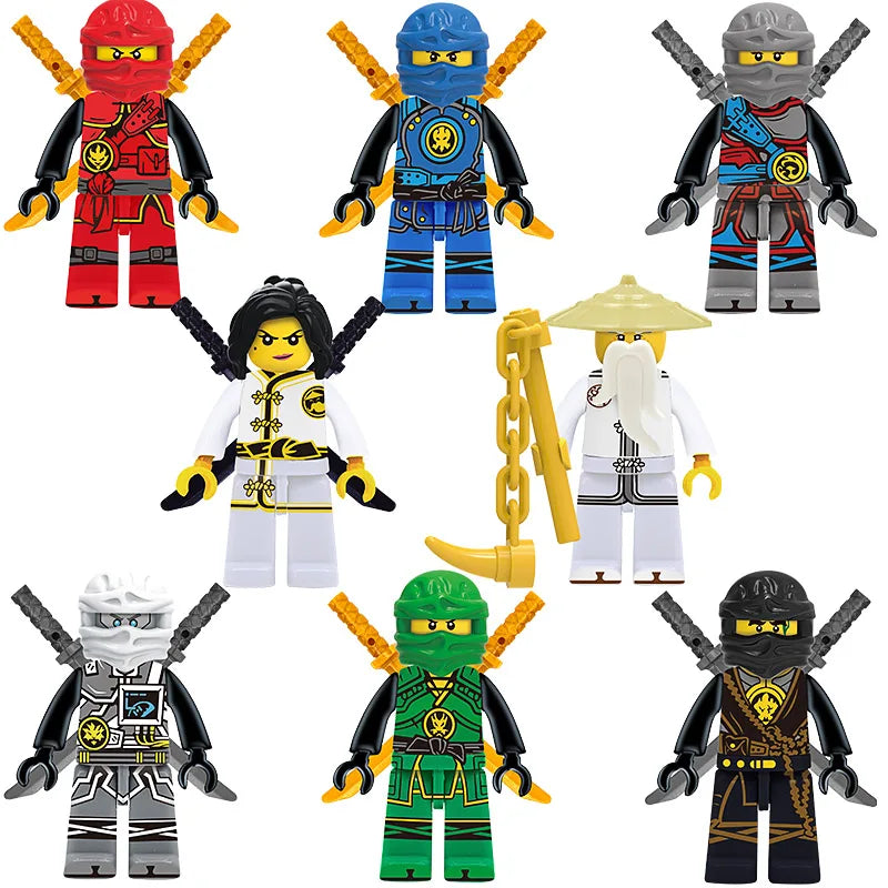 24pcs Ninja Set Mini Toy Figures