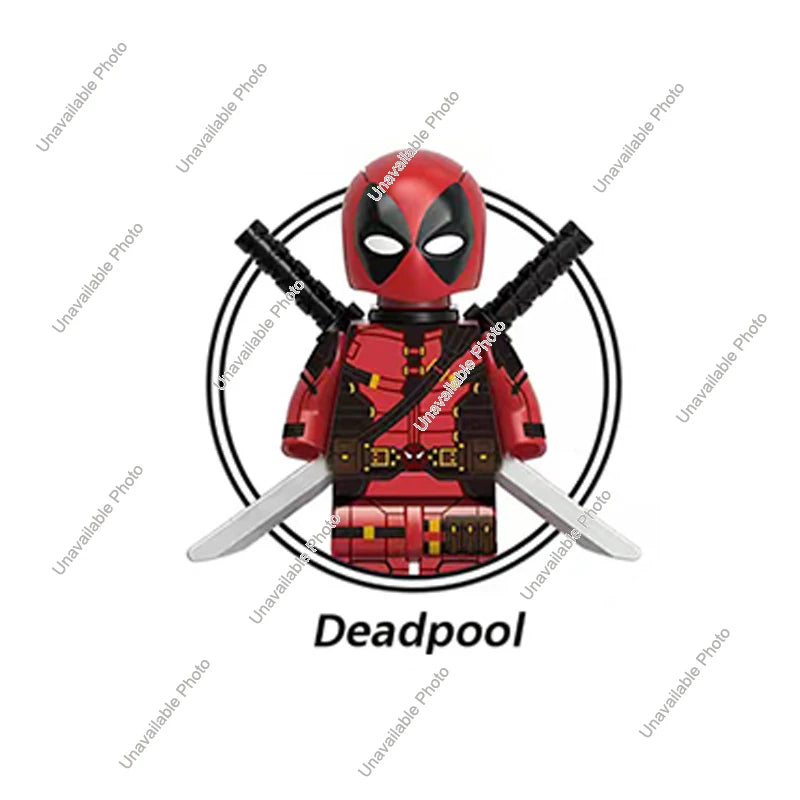 Hot Toys 1PCS Action Figures Wolverine Deadpool, Marvel, Dc Building Blocks toy Series