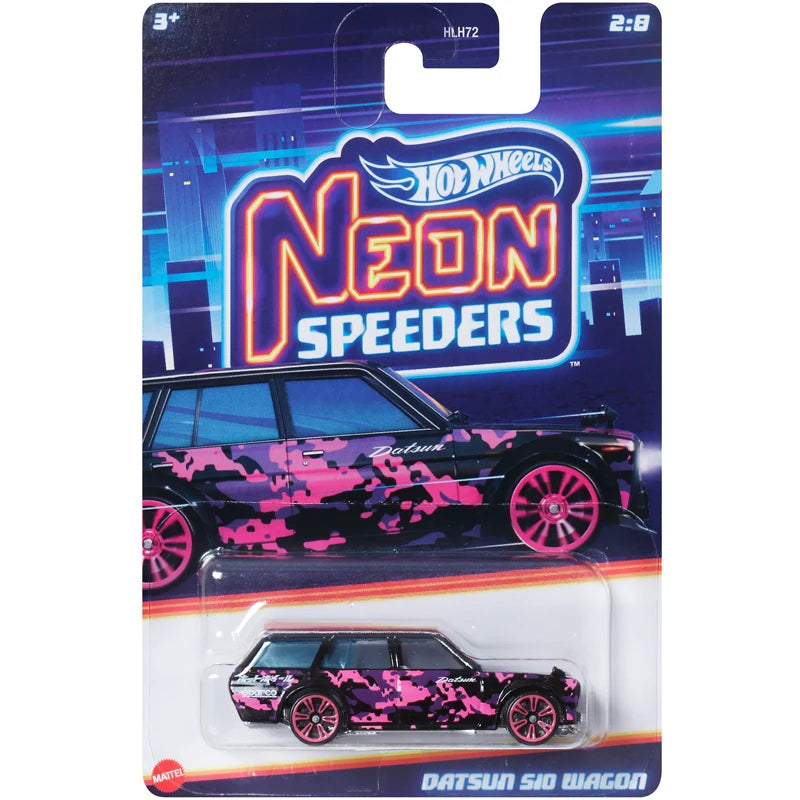 Mattel Hot Wheels Neon Speeders Model Collection Diecast 1:64 Metal Cars