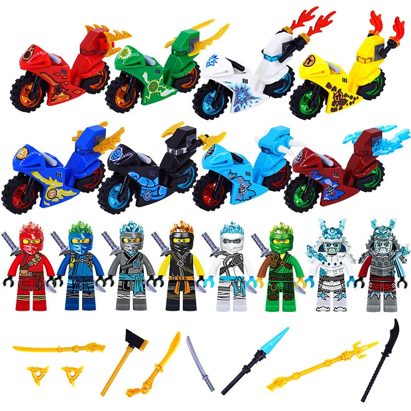 24pcs Ninja Set Mini Toy Figures