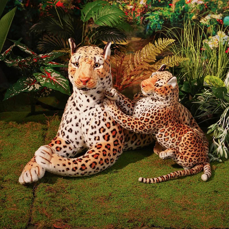 170cm Lifelike Leopard Plush Toys Soft Stuffed Animals Giant Cheeta