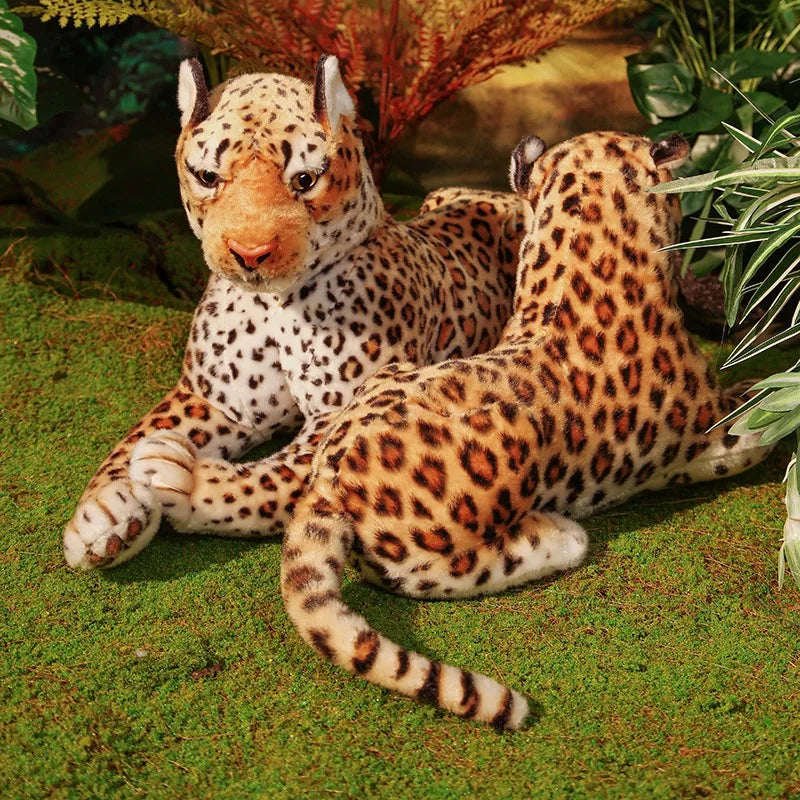 170cm Lifelike Leopard Plush Toys Soft Stuffed Animals Giant Cheeta