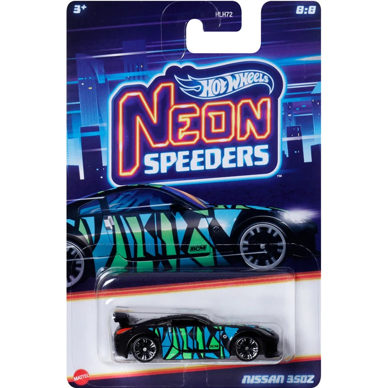 Mattel Hot Wheels Neon Speeders Model Collection Diecast 1:64 Metal Cars