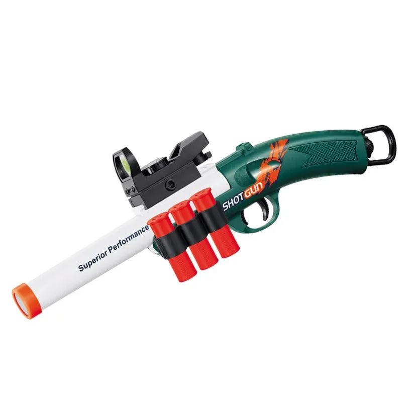 2024 S686 Shotgun Shell Ejecting Soft Bullet Toy Gun