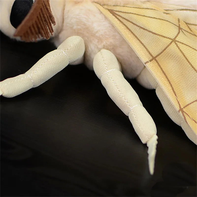 27x33cm Silk Moth Fidelity Silkworm Fly Plush Toy