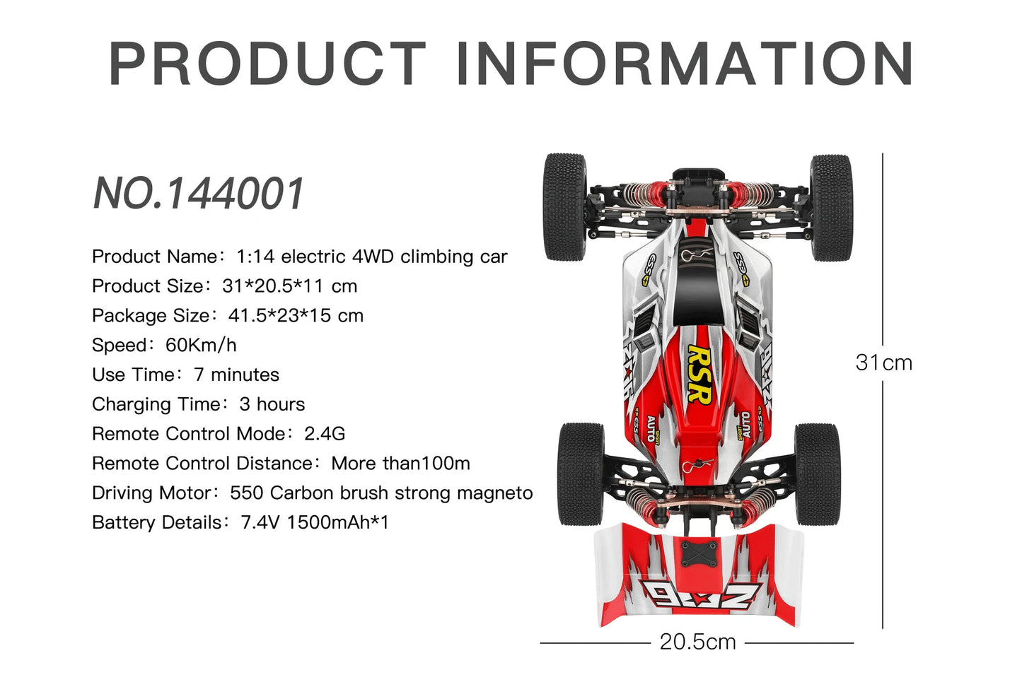 WLtoys 144010 144001 75KM/H 2.4G Racing RC Car Brushless 4WD High Speed Off-Road Remote Control Drift car