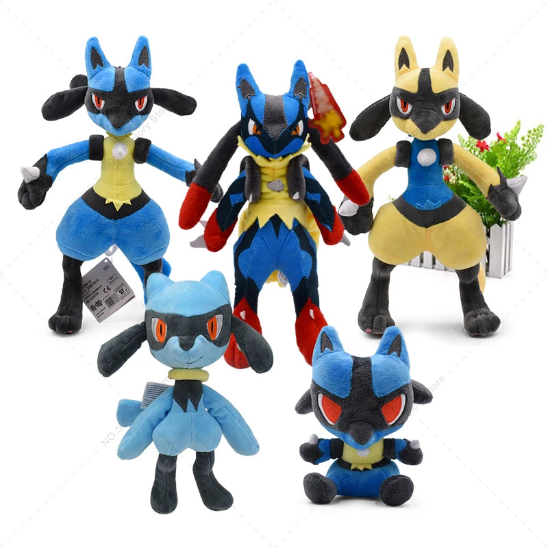 16-31cm Pokemon Standing Lucario Shiny Plush, Mega Lucario stuffed animal Gifts