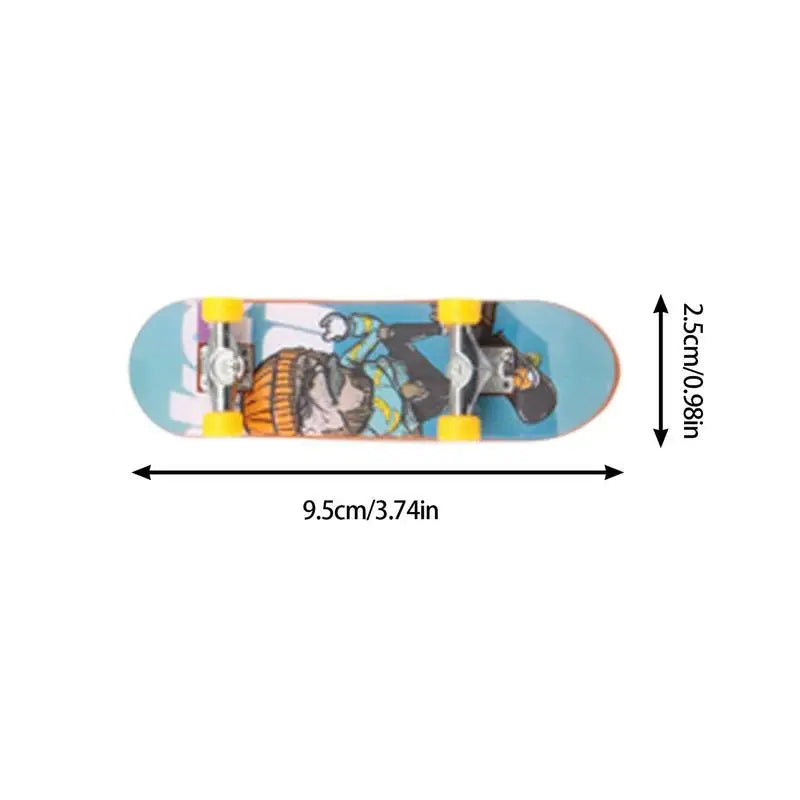 Fingerboard Toy Finger Skateboards For Kids 12pcs Mini Finger Skateboard Toy Skateboard Mini Finger Toys Set Skate Board