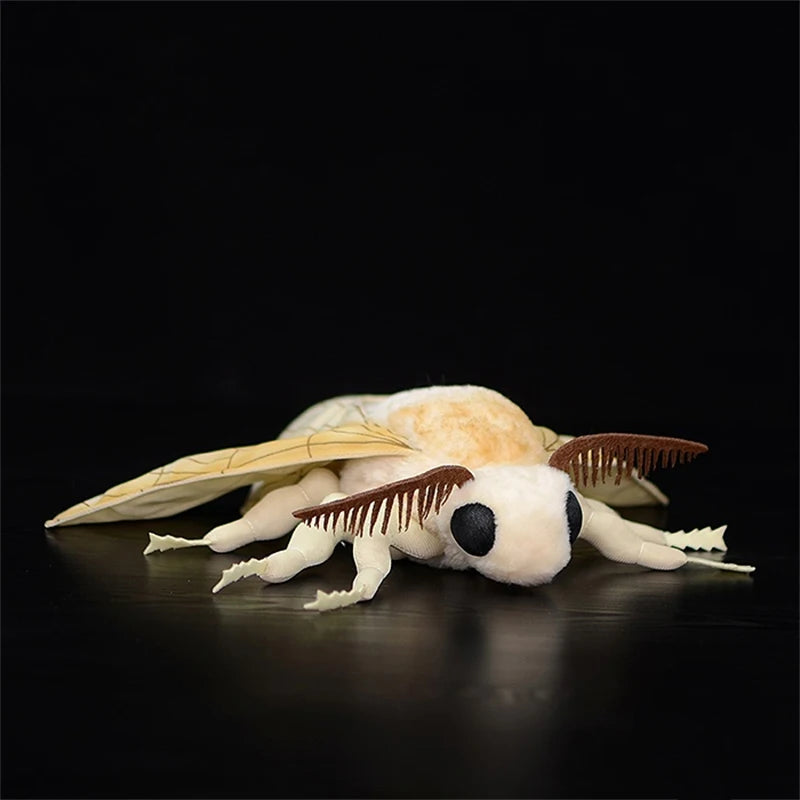 27x33cm Silk Moth Fidelity Silkworm Fly Plush Toy