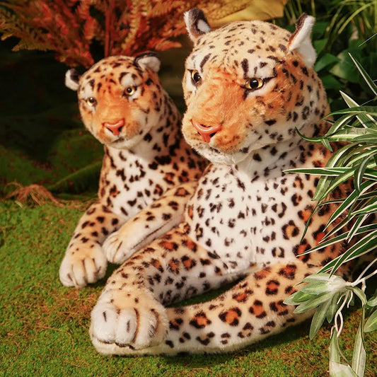 170cm Lifelike Leopard Plush Toys Soft Stuffed Animals Giant Cheeta