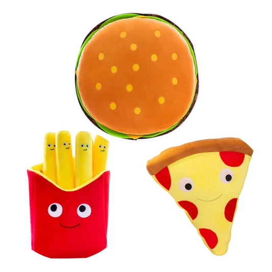 30cm Hamburger, French Fries, Pizza Plush Toys