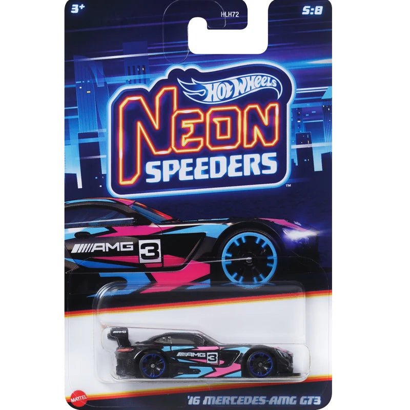 Mattel Hot Wheels Neon Speeders Model Collection Diecast 1:64 Metal Cars