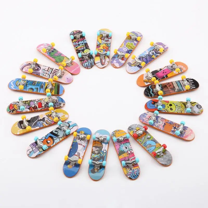 Fingerboard Toy Finger Skateboards For Kids 12pcs Mini Finger Skateboard Toy Skateboard Mini Finger Toys Set Skate Board