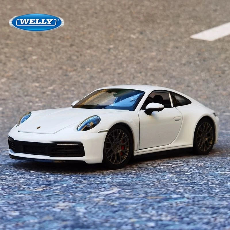 Welly 1:24 Porsche 911 Carrera 4S Coupe Alloy Sports Car Model Diecasts Metal