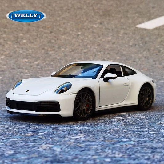 Welly 1:24 Porsche 911 Carrera 4S Coupe Alloy Sports Car Model Diecasts Metal