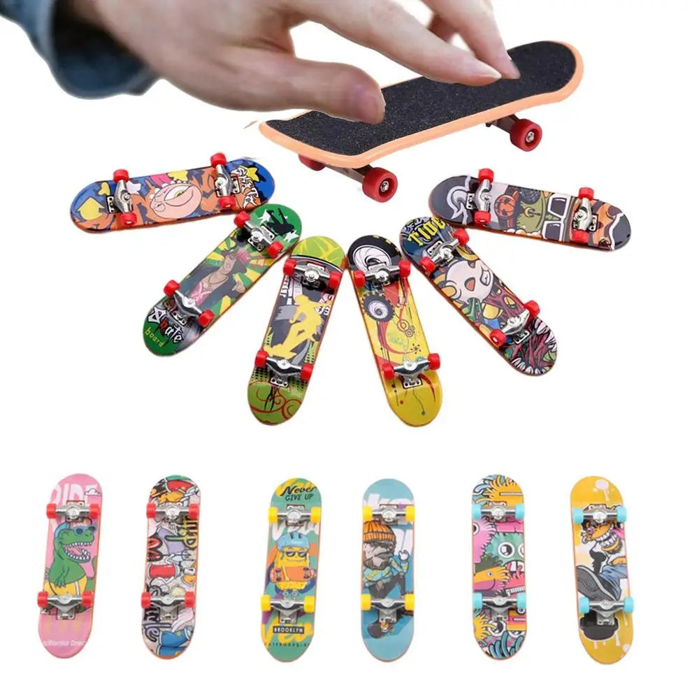 Fingerboard Toy Finger Skateboards For Kids 12pcs Mini Finger Skateboard Toy Skateboard Mini Finger Toys Set Skate Board