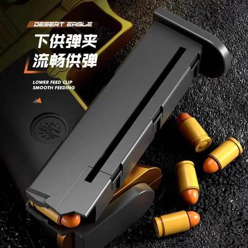 Mechanical Automatic Desert Eagle Toy Gun Shell Ejection Handgun