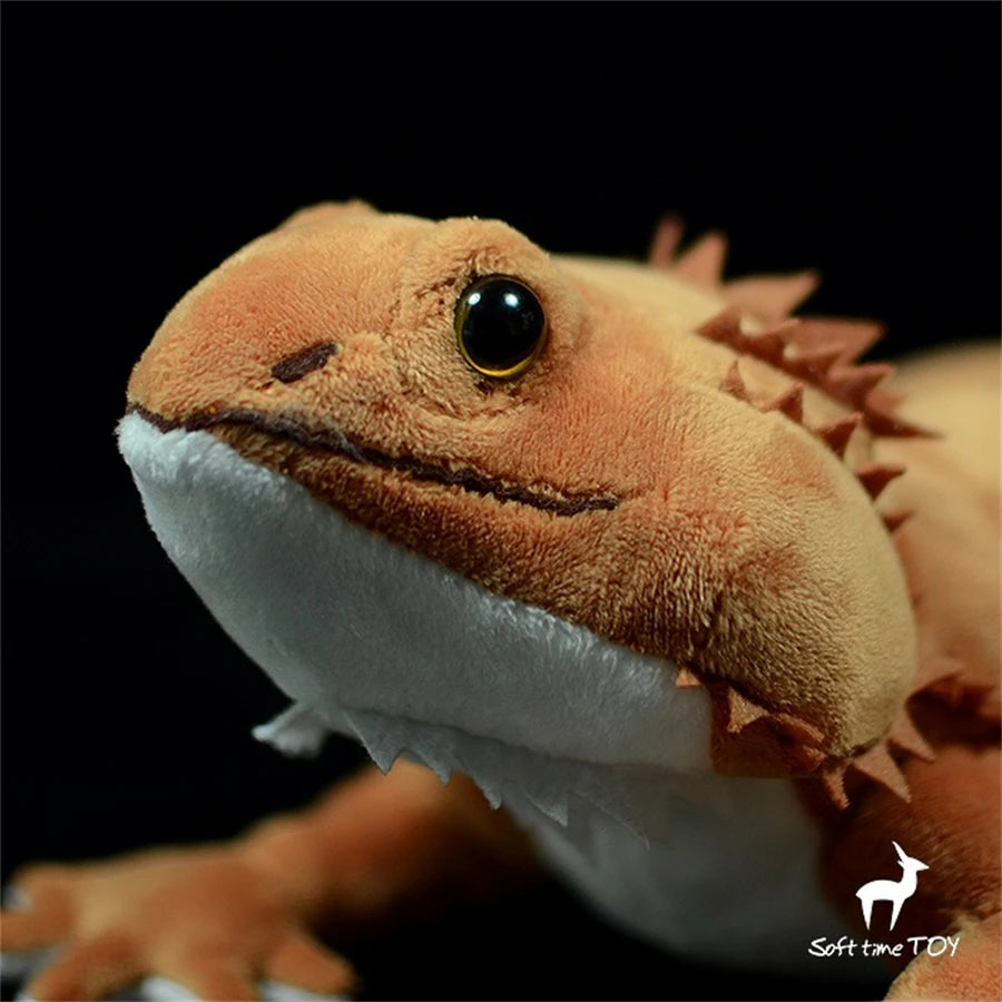 Bearded Dragon High Fidelity Lizard Plush Toys Lifelike Animals Kawai Toy Gifts Kids