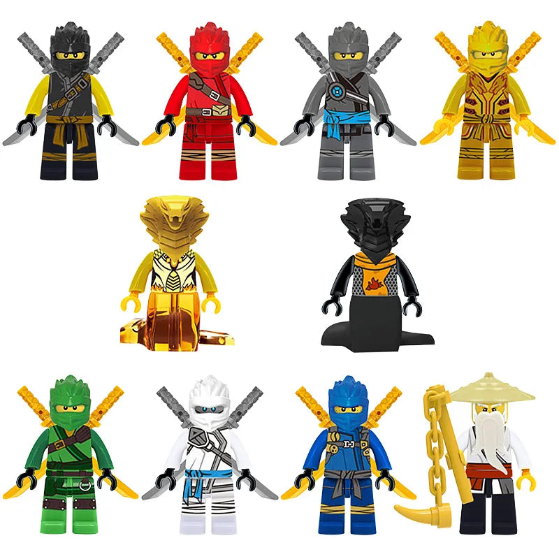 24pcs Ninja Set Mini Toy Figures