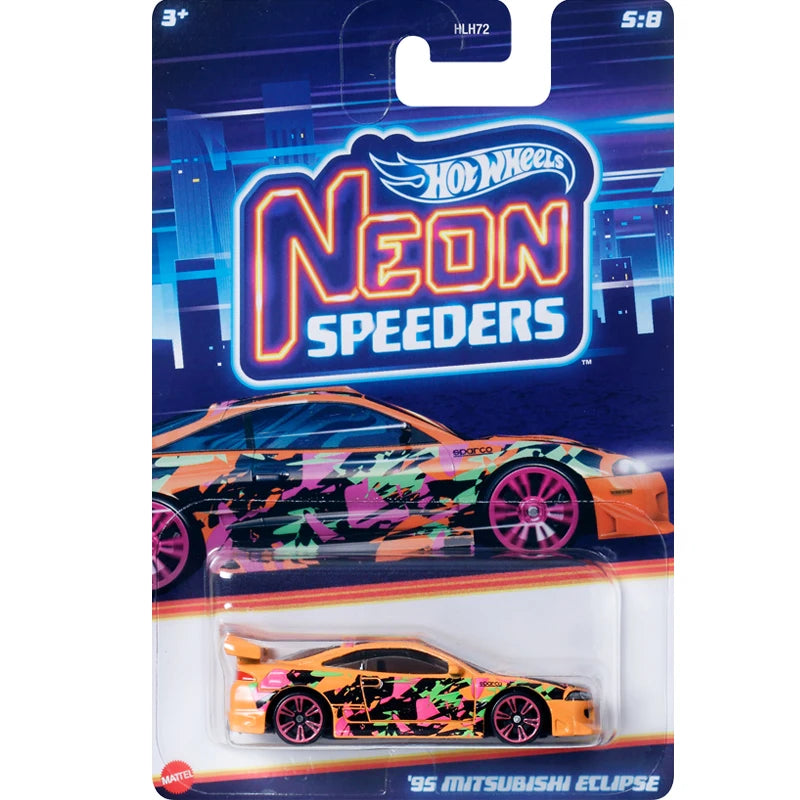 Mattel Hot Wheels Neon Speeders Model Collection Diecast 1:64 Metal Cars