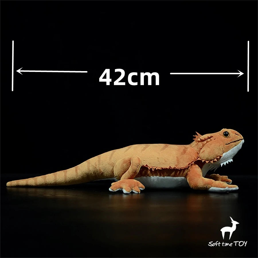 Bearded Dragon High Fidelity Lizard Plush Toys Lifelike Animals Kawai Toy Gifts Kids