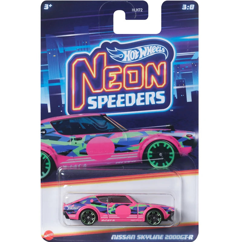 Mattel Hot Wheels Neon Speeders Model Collection Diecast 1:64 Metal Cars