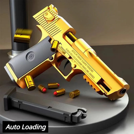 Mechanical Automatic Desert Eagle Toy Gun Shell Ejection Handgun