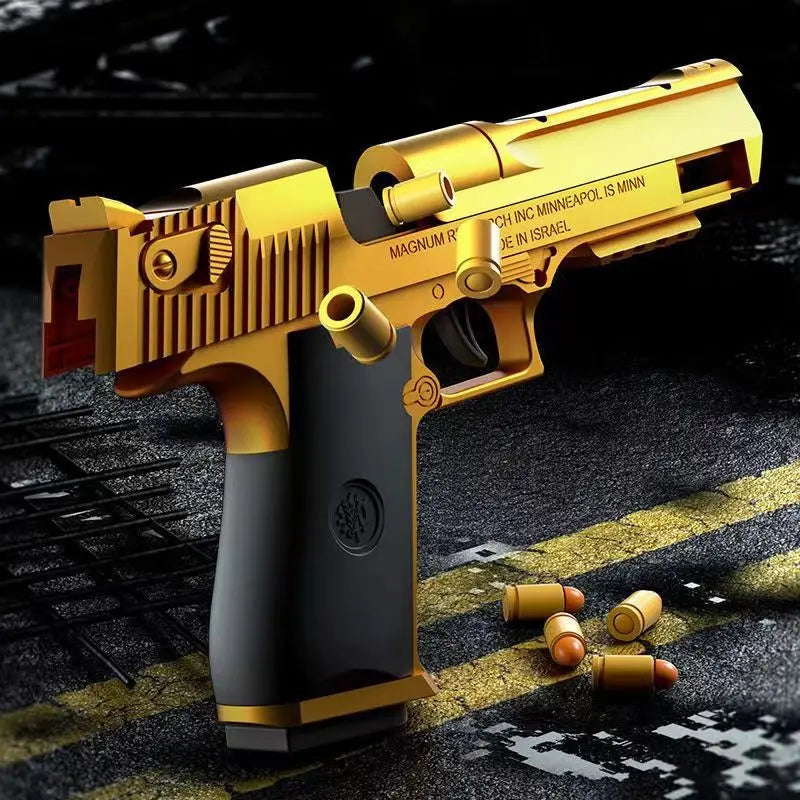 Mechanical Automatic Desert Eagle Toy Gun Shell Ejection Handgun