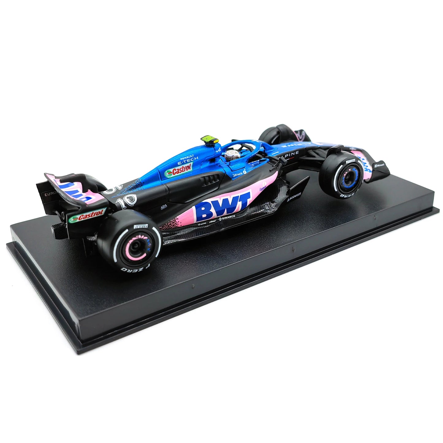 Bburago 1:43 BWT Alpine 2023 A523 F1 Formula Car Die Cast Vehicles Collectible Model Racing Toys Acrylic Box