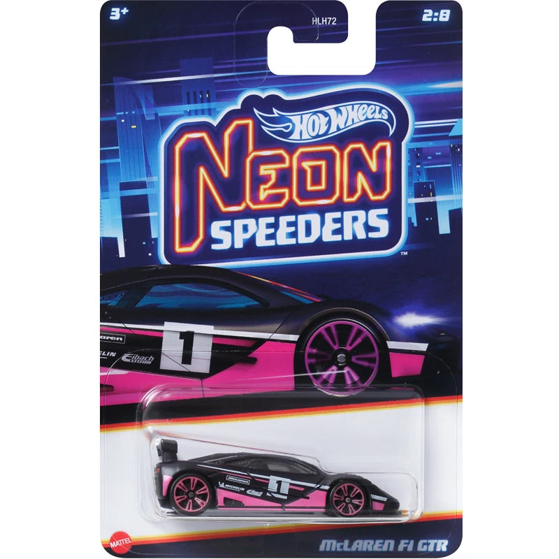 Mattel Hot Wheels Neon Speeders Model Collection Diecast 1:64 Metal Cars