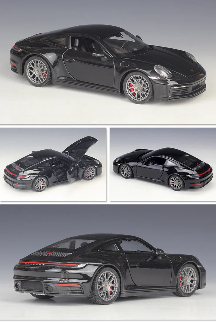 Welly 1:24 Porsche 911 Carrera 4S Coupe Alloy Sports Car Model Diecasts Metal